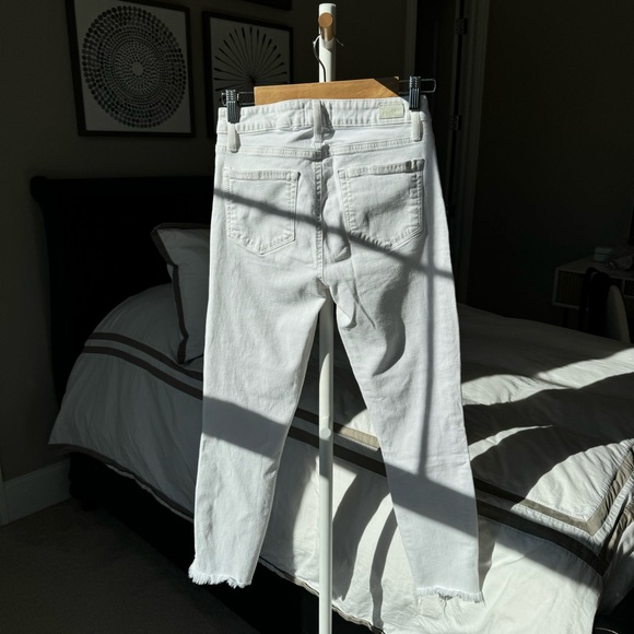 PAIGE Arched Hem Verdugo Crop in Crisp White - Picture 8 of 13